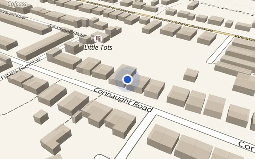 Location map: Adj 86A Connaught Road