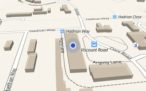 Location map: Argosy Lane