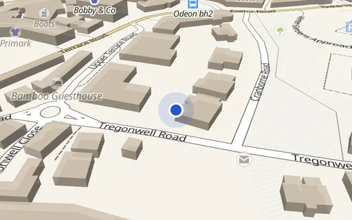 Location map: Allocated Space on Upper Terrace Road