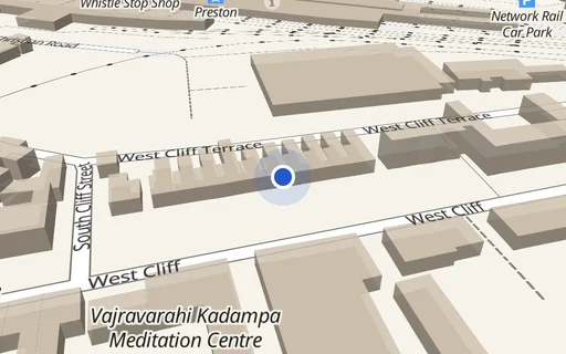 Location map: Driveway on West Cliff