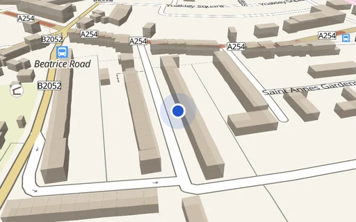 Location map: Salmestone Road (access adj 8) Margate, Kent