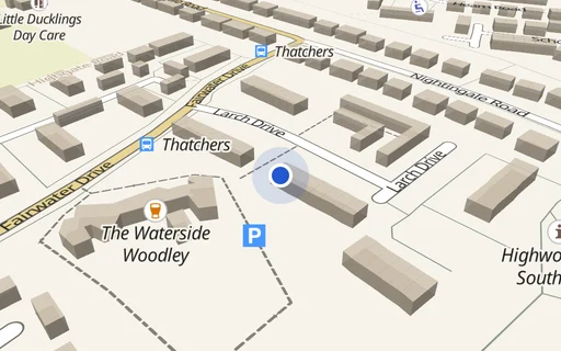 Location map: Larch Drive (op. No 31) Reading