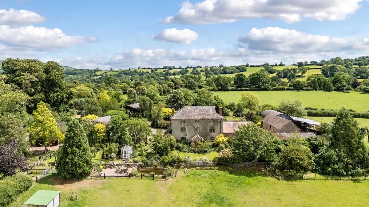 Shropshire SY7.: farmhouse with outbuildings