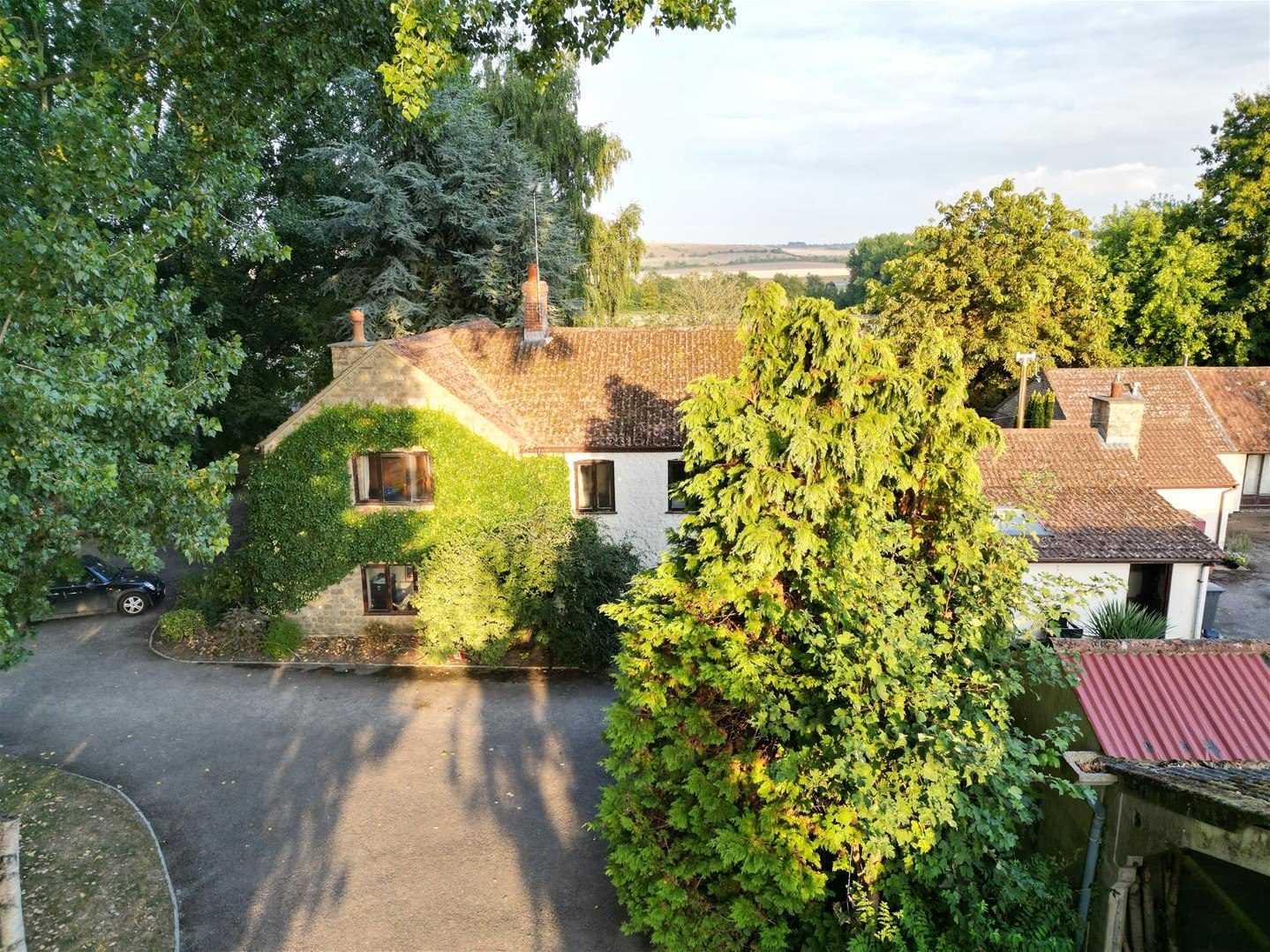 Farmhouse with outbuildings, Westbury