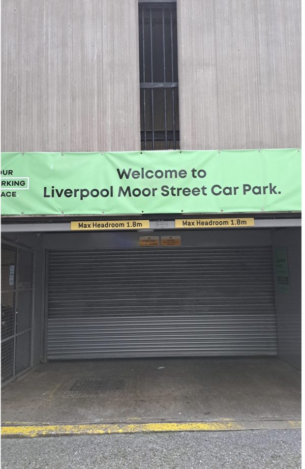 Parking on Liverpool Moor, Waterfront, Street Corn Exchange, L2