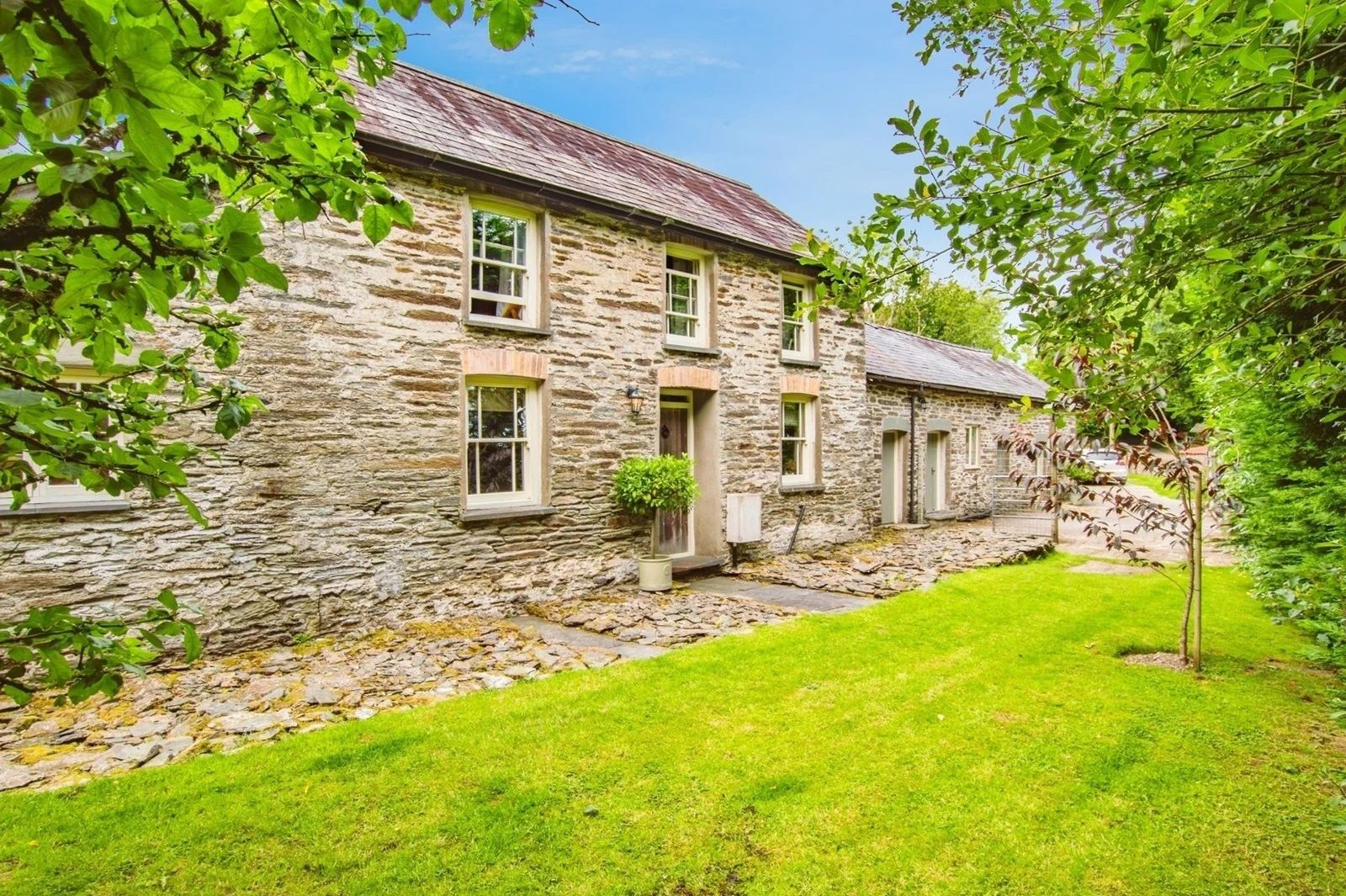 Detached house with outbuildings in LLANDYSUL