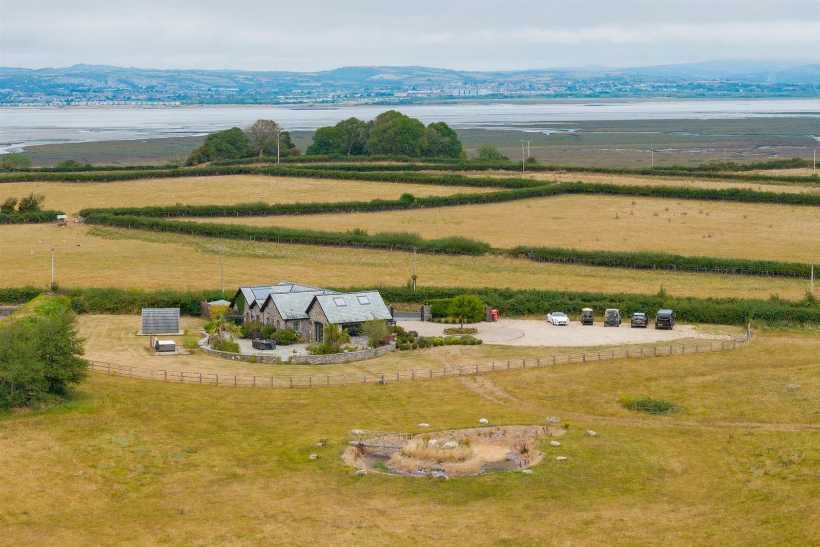 Barn conversion with paddocks in Swansea