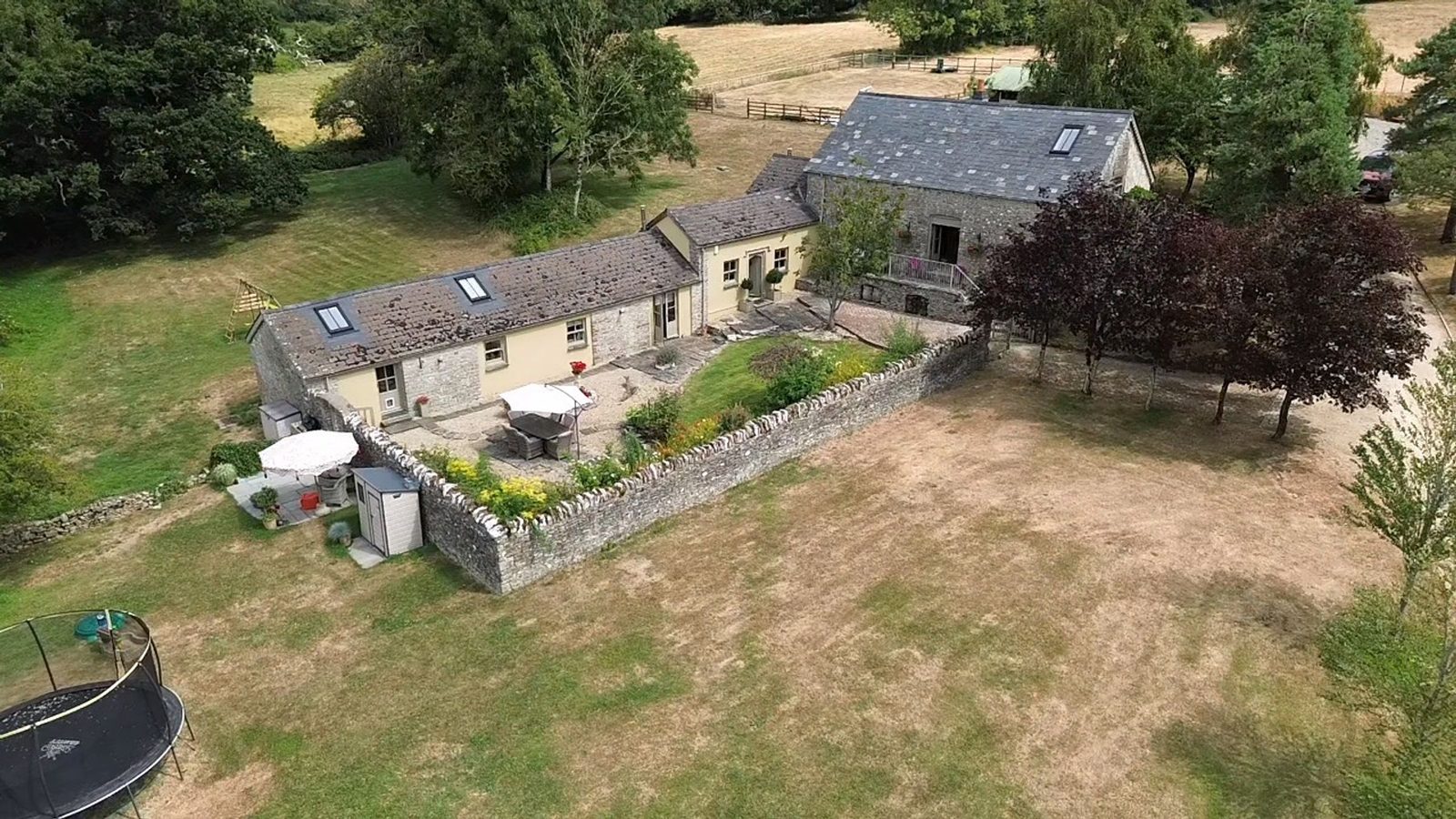 COWBRIDGE: barn conversion with outbuildings