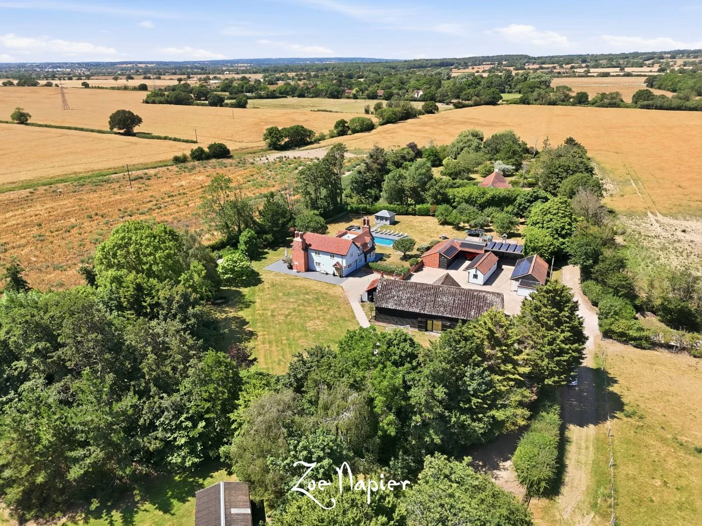 Detached house with a pool, Little Totham