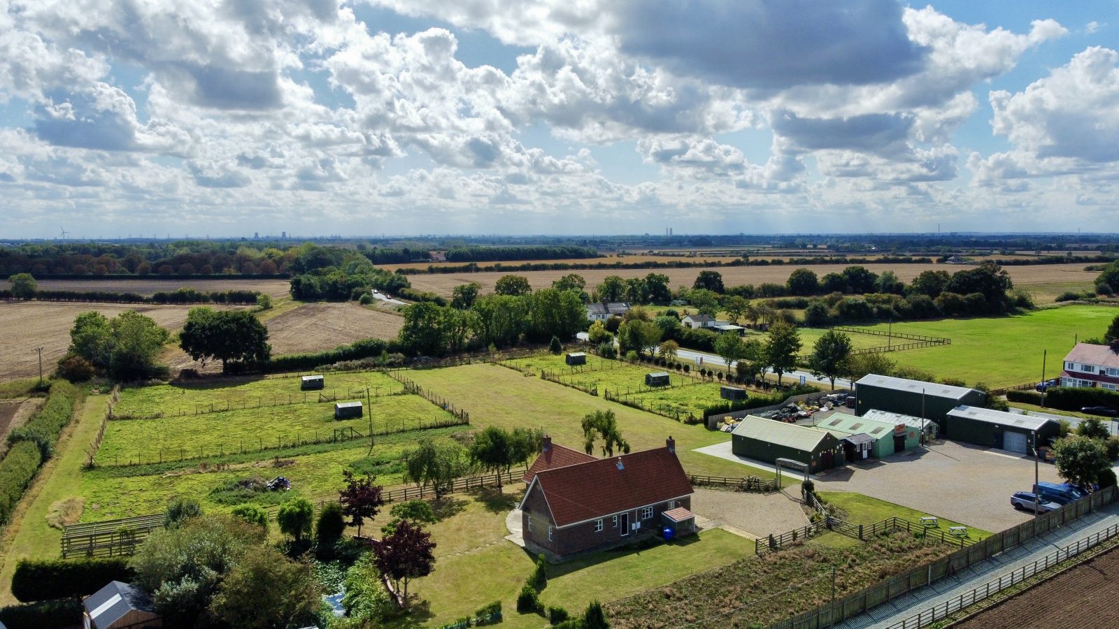Property running as The Farm Shop: smallholding with outbuildings
