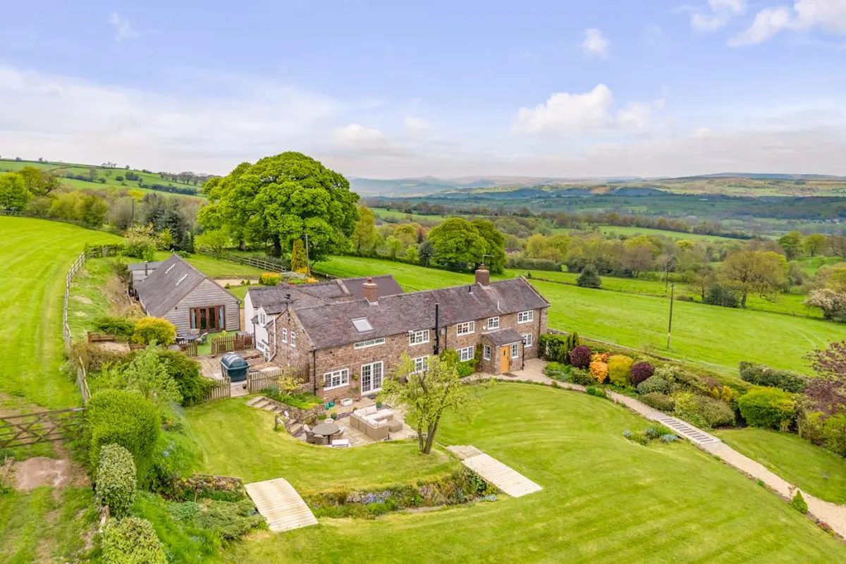 Farmhouse with paddocks in Staffordshire ST13