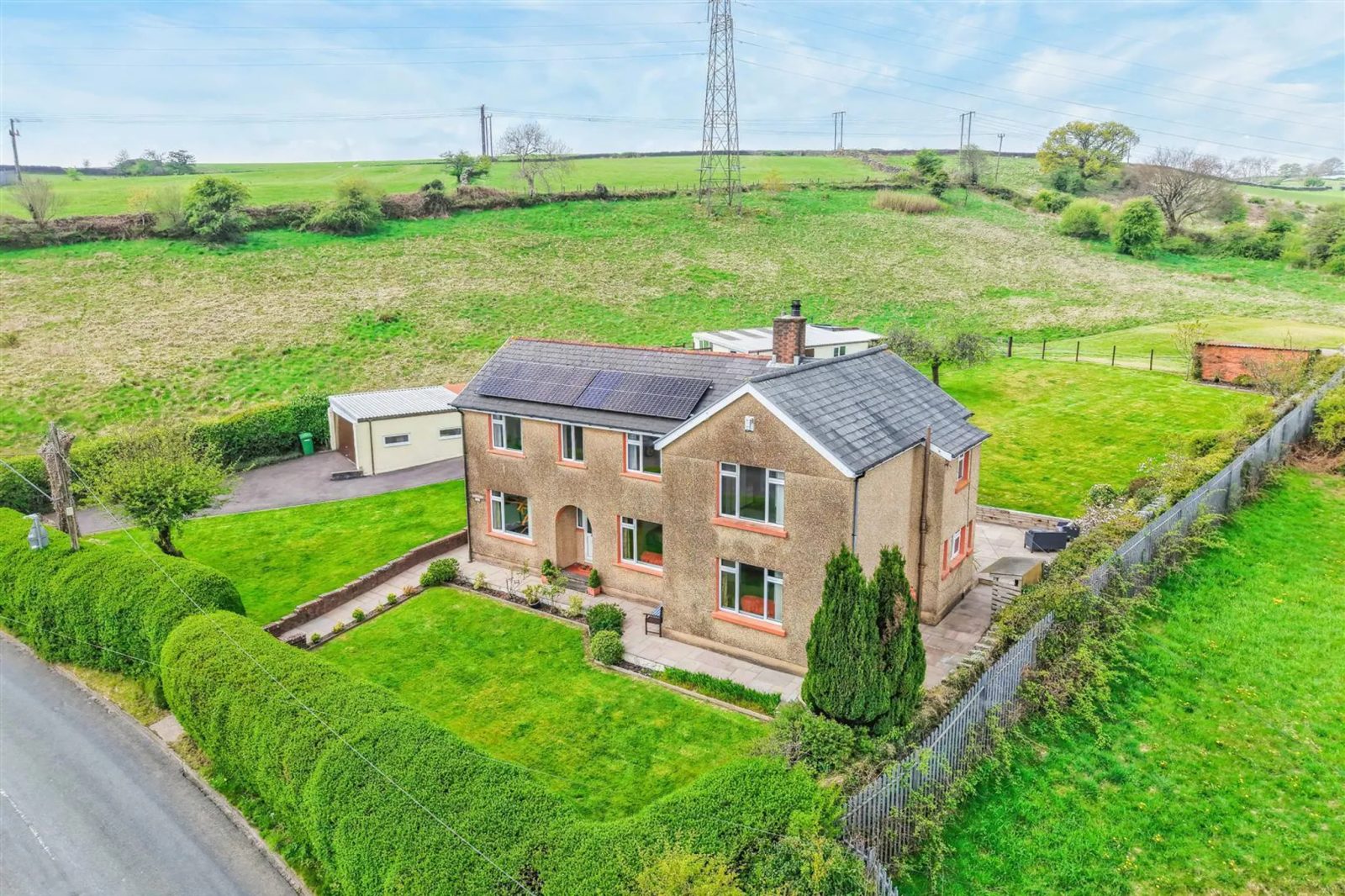 Farmhouse with outbuildings, Llanwonno Road Mo