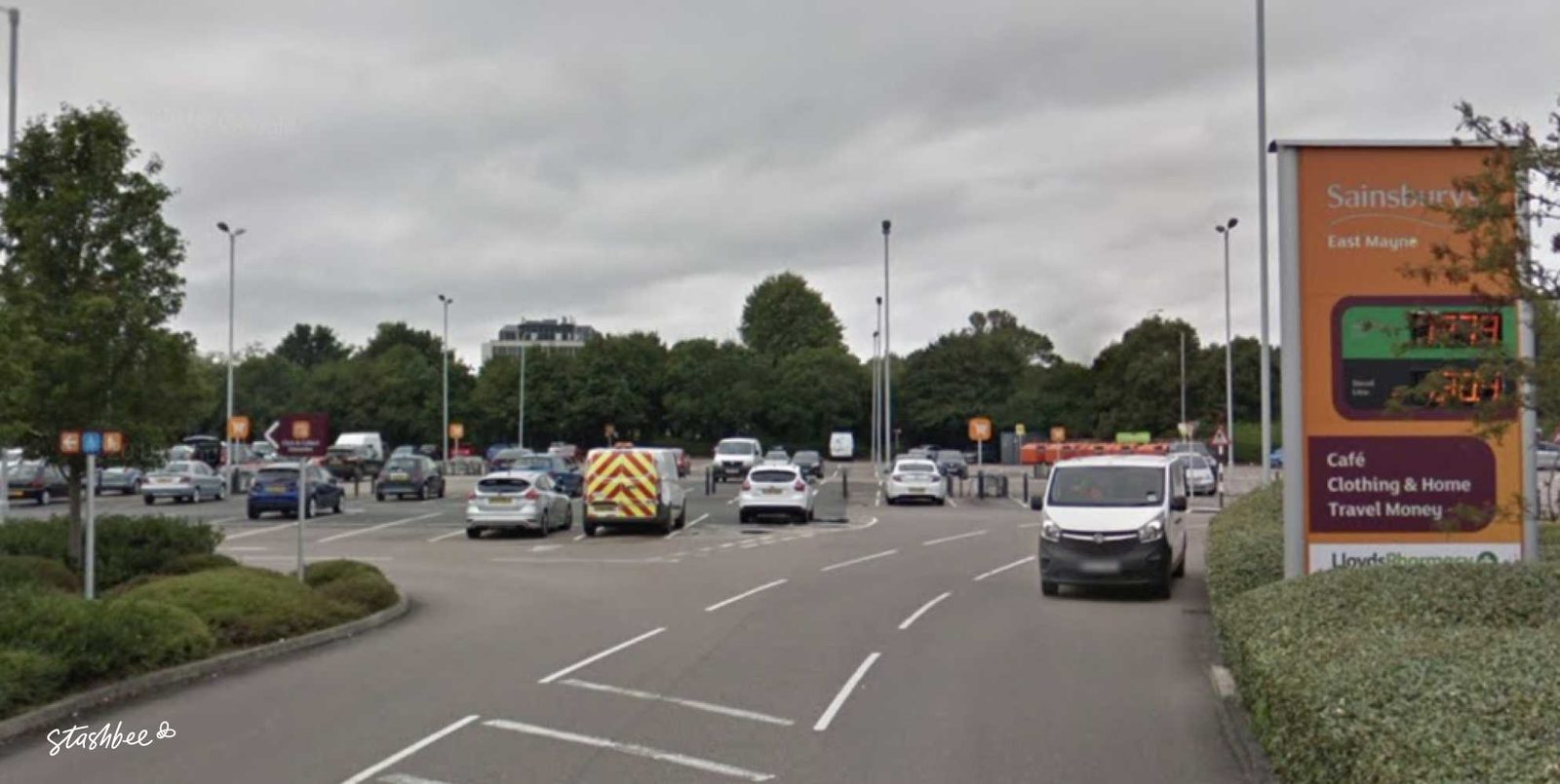 Parking at Sainsbury's Basildon, East Mayne