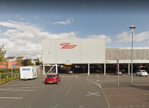 Parking at Tesco Superstore, AB15