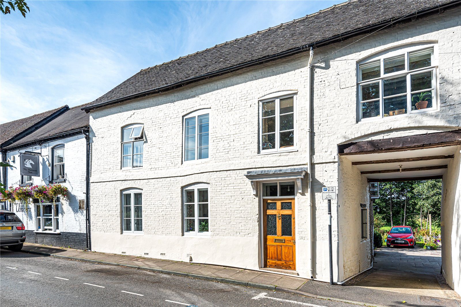 A Three Bedroom Townhouse with parking and gardens.