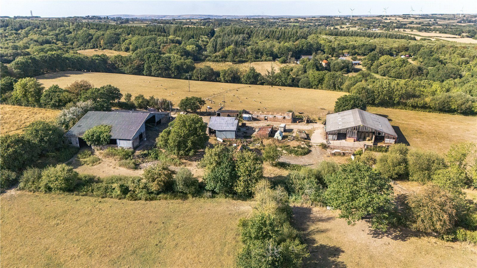 Tiverton: detached bungalow with outbuildings