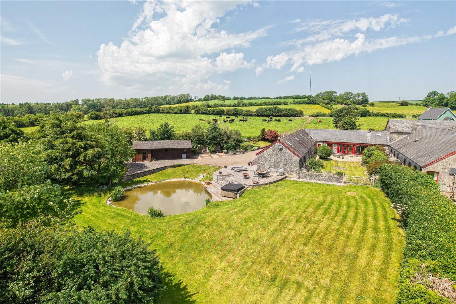Barn conversion with outbuildings in Vale of Glamorga