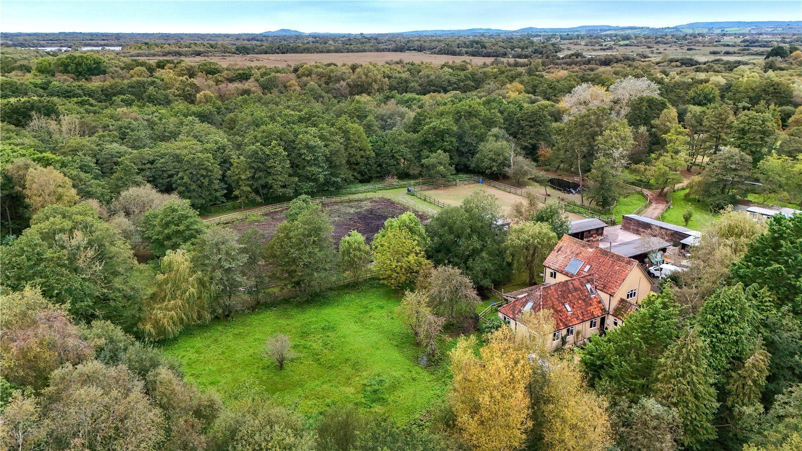 Detached house with outbuildings in Glastonbury