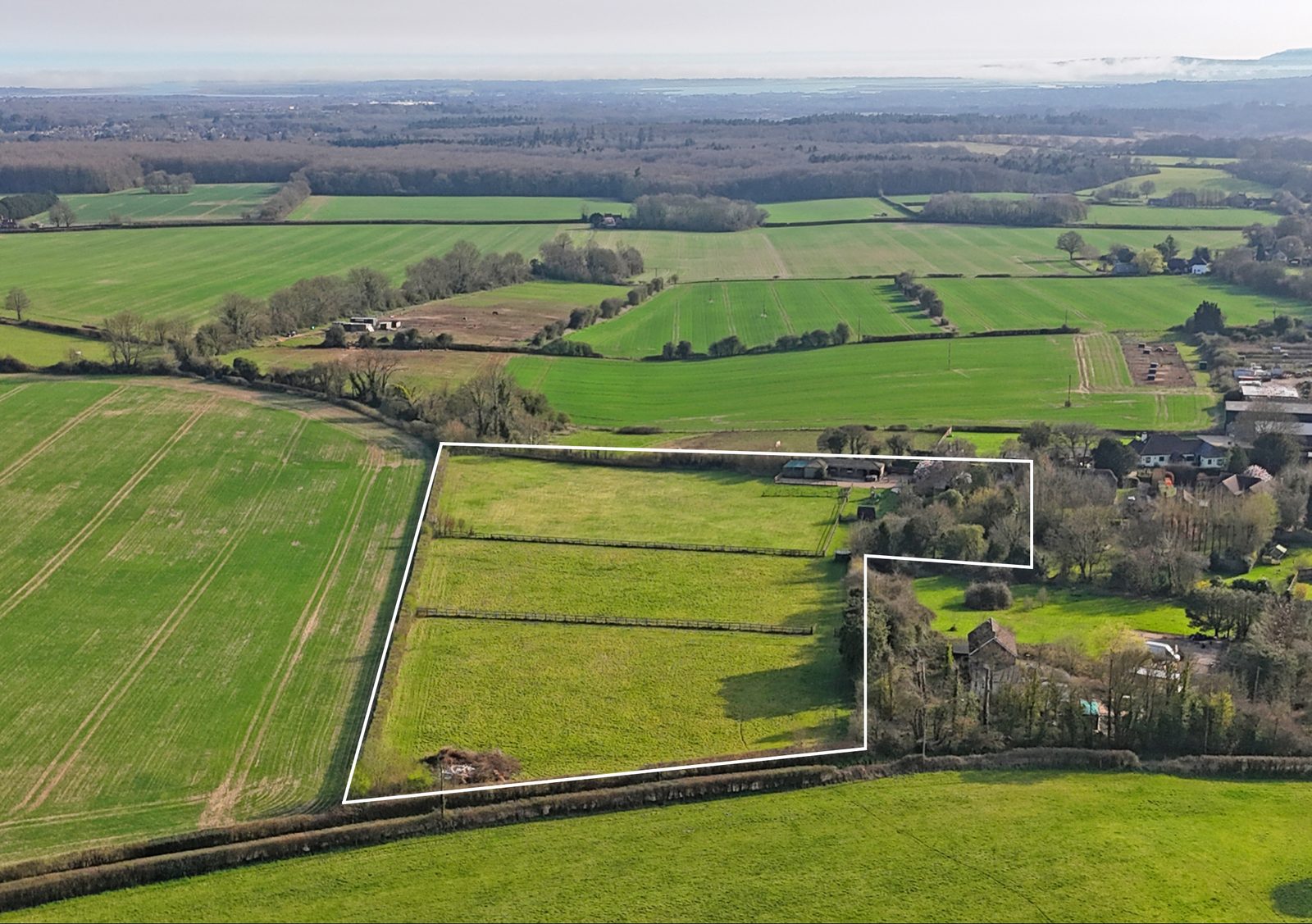 Cottage with outbuildings in Blendworth