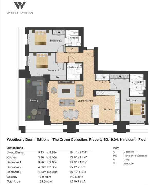 3 bedroom apartment for sale