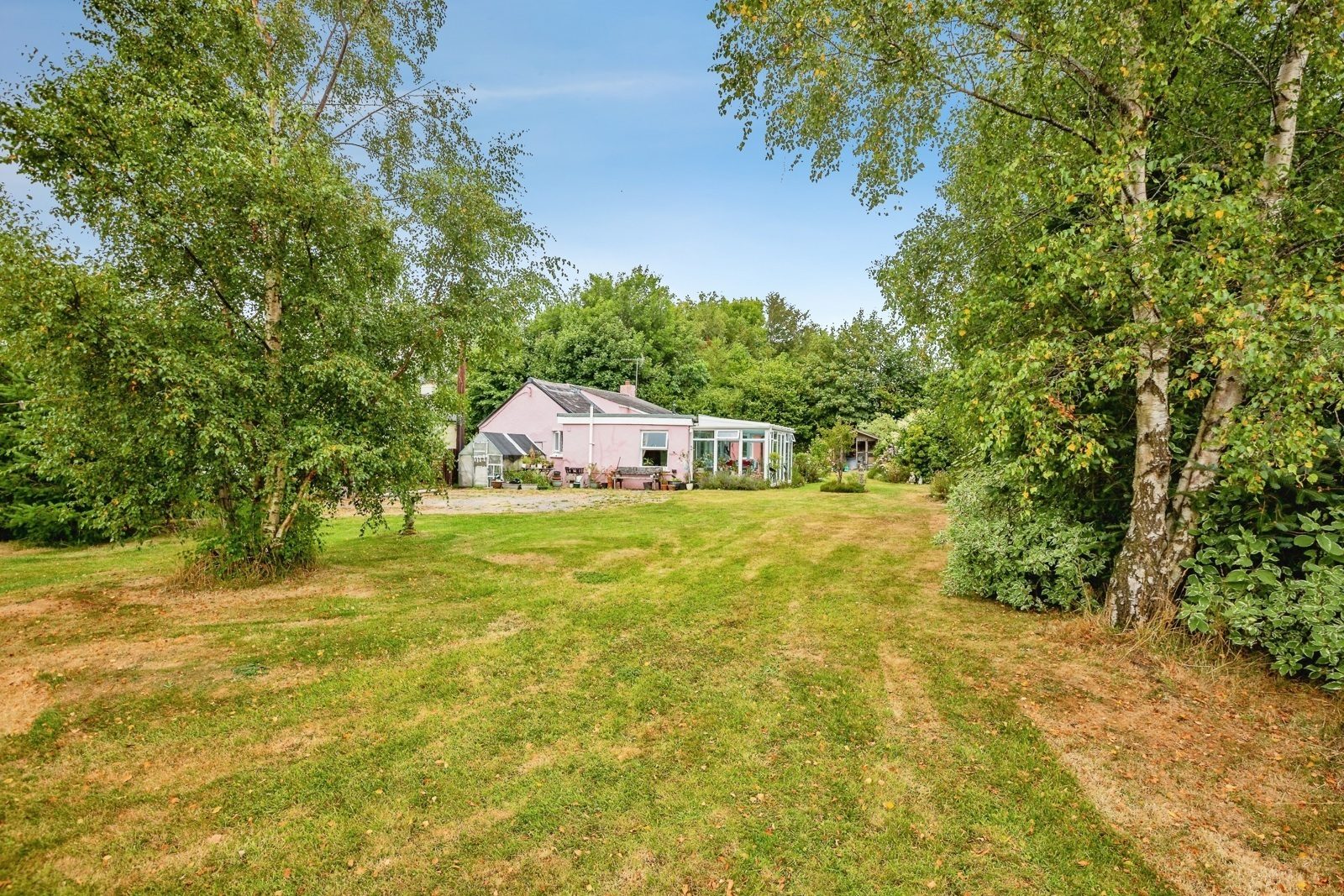 Detached bungalow with paddocks in Carmarthenshi