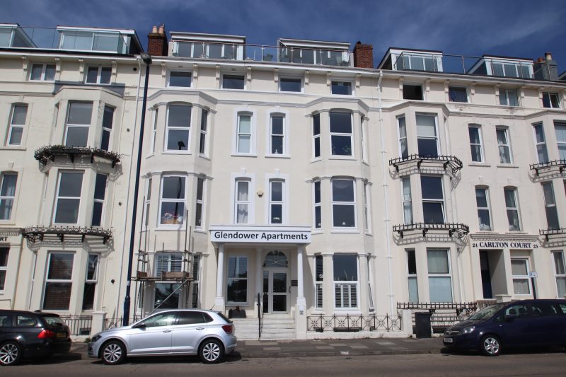 Two bedroom third floor rear aspect seafront apartment