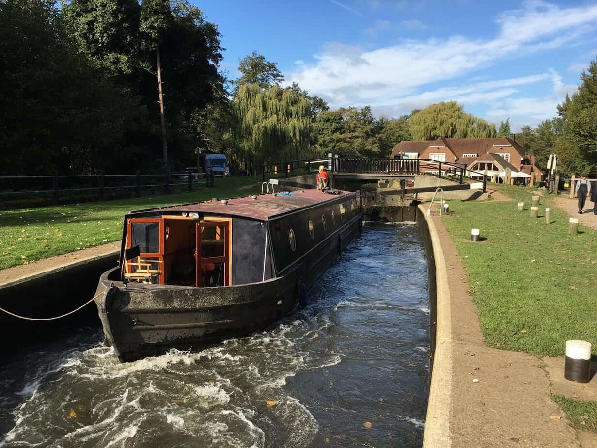 Houseboat with a mooring, Ash Island