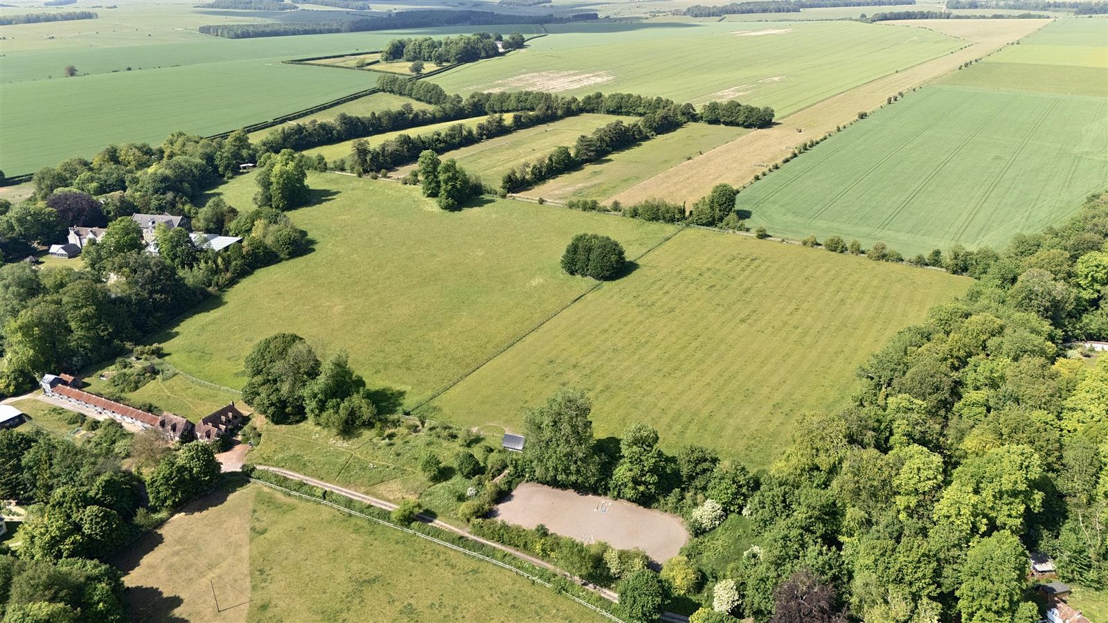 Land with paddocks, Shrewton