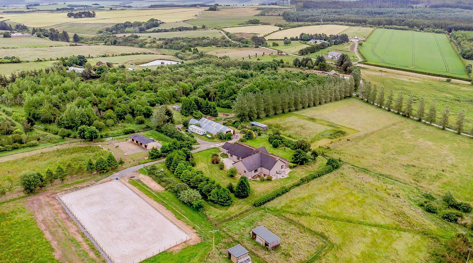 Drybridge MORAY COAST: detached bungalow with outbuildings