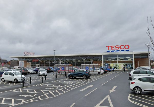 Parking on Tesco Superstore, BT5