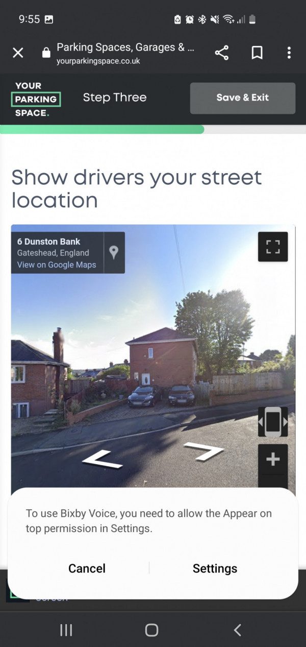 Parking on Dunston Bank, NE11