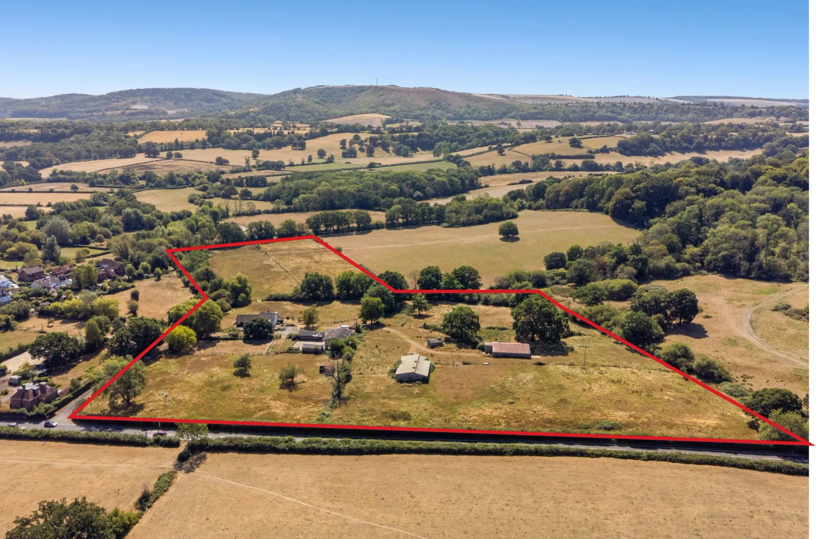 Petersfield: detached house with outbuildings