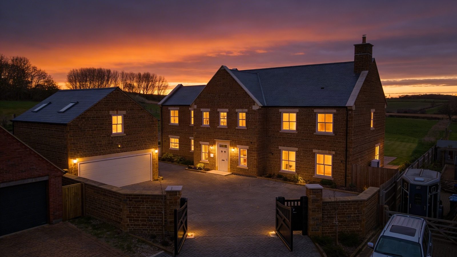 A remarkable new build manor home of over 4,400 sq ft set in 3+ acres