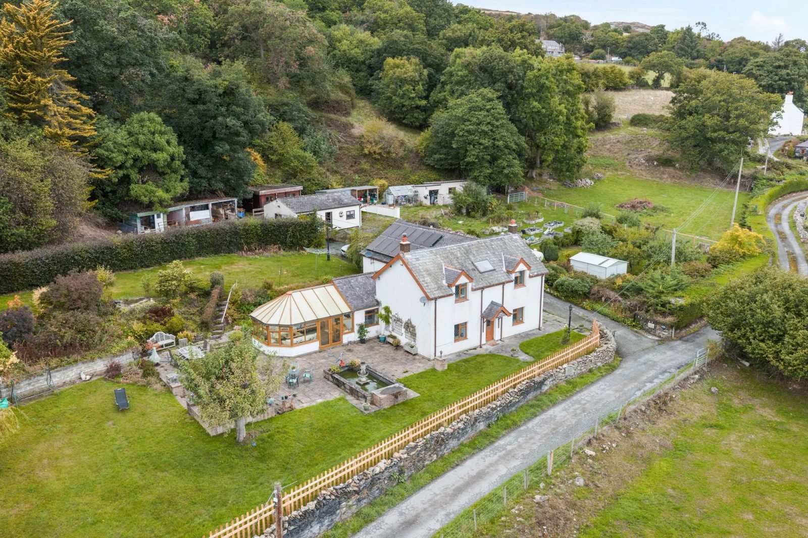 Farmhouse with outbuildings in Llechwedd