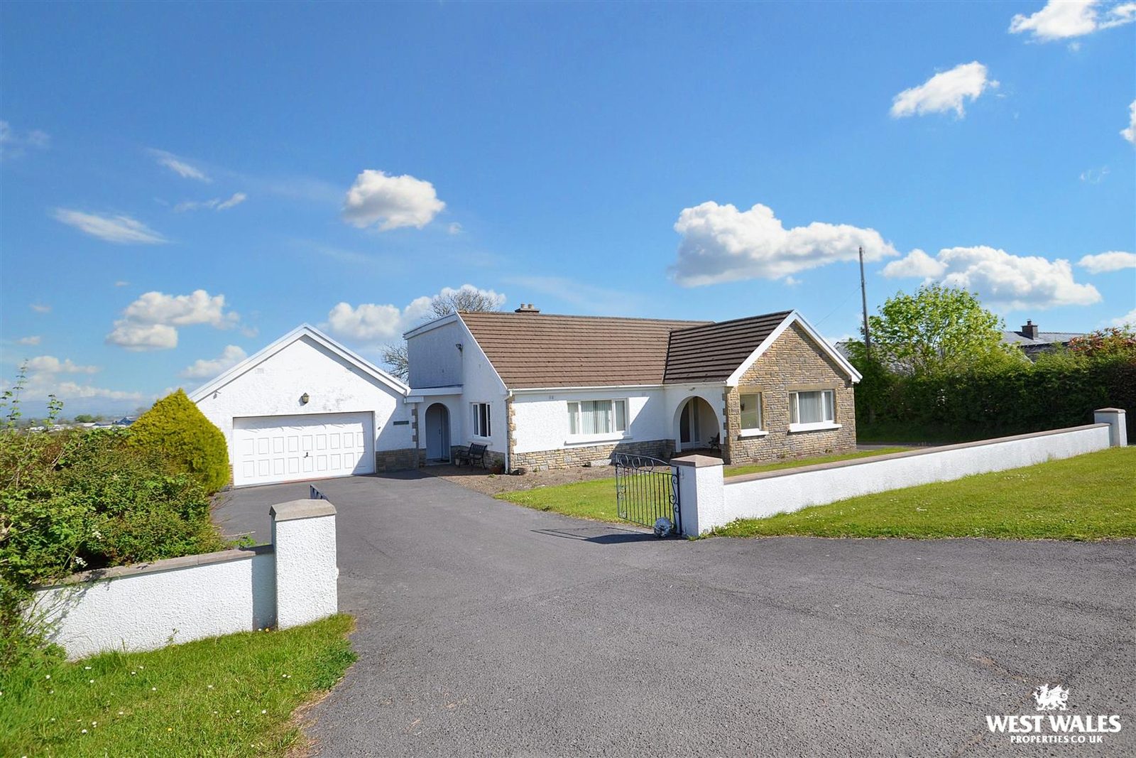 Detached bungalow with outbuildings, Narberth
