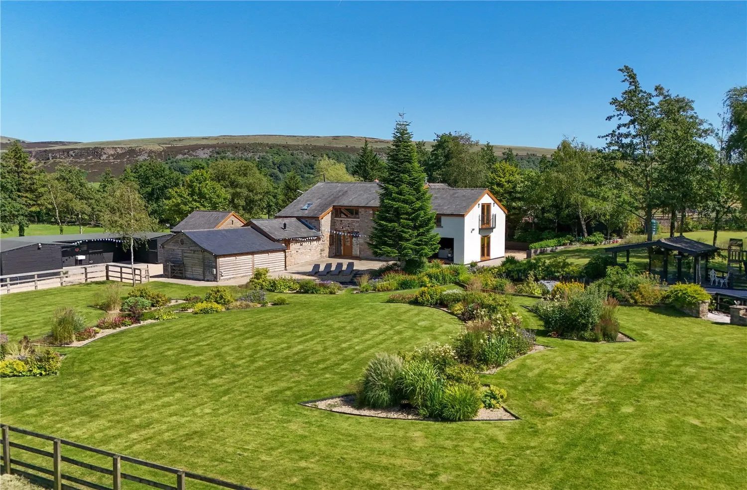 Barn conversion with a pool in Chorley