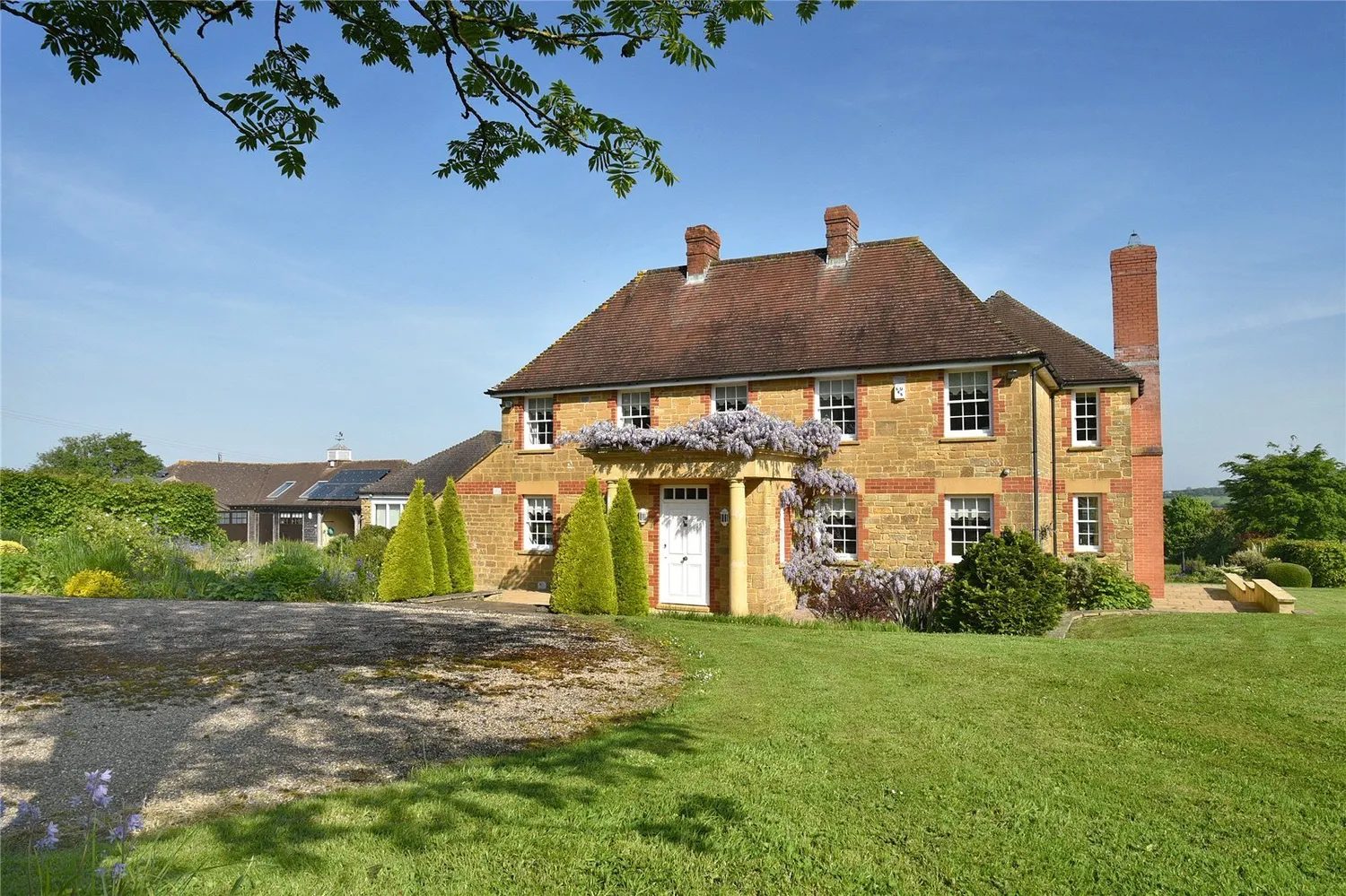 Hardington Mandeville: equestrian with outbuildings