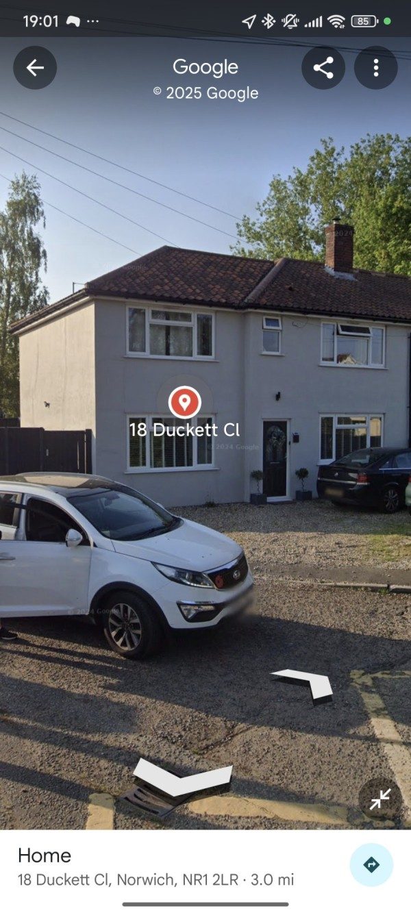 Parking on Duckett Cl, NR1