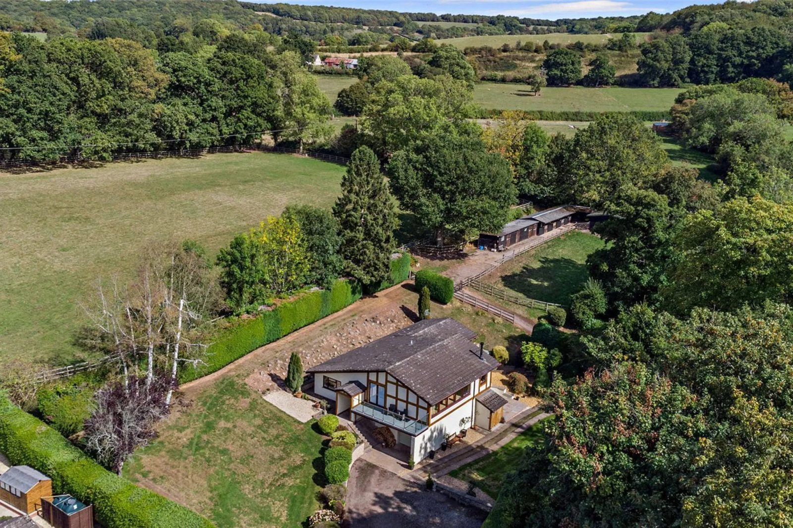 Detached house with outbuildings, Malvern