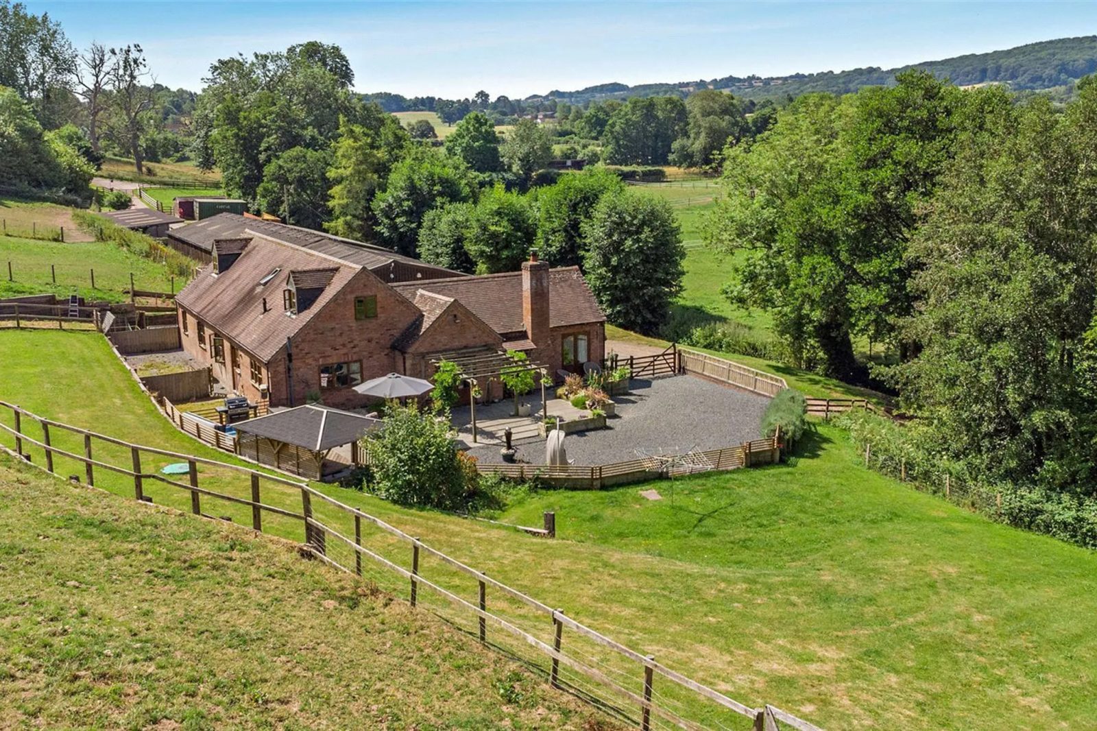 Bungalow with outbuildings, Worcester