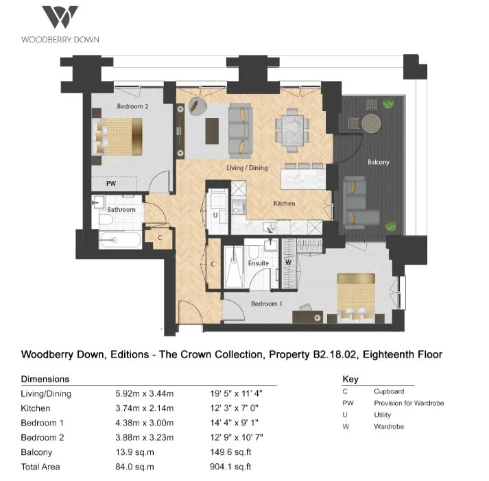 2 bedroom apartment for sale