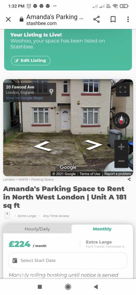 Parking Space to Rent in North West London, NW10