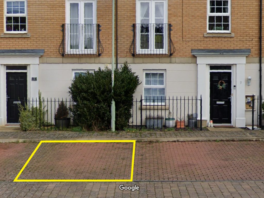 Allocated Space on Hawthorn Close