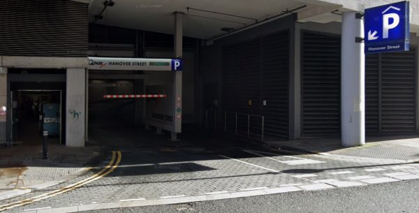 Parking on Q Park, Hanover St, L1