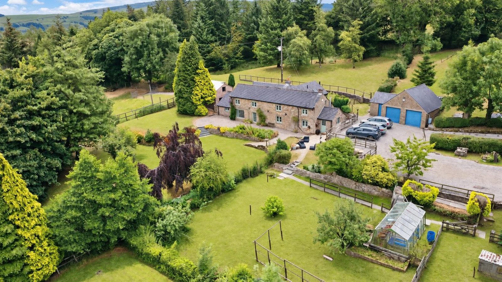 Farmhouse with outbuildings, Macclesfield