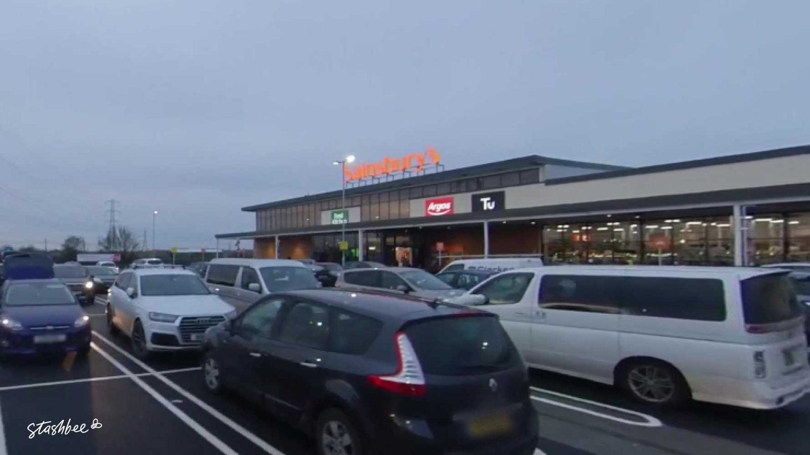 Parking at Sainsbury's SouthWoodham Ferrars, Burnham Road