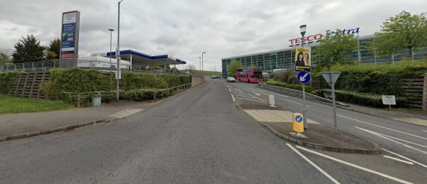 Parking on Tesco Extra, Belfast, BT8