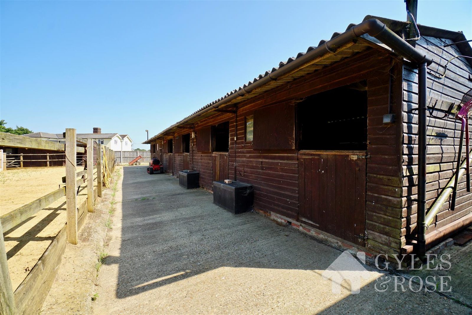 Equestrian with outbuildings, Bures