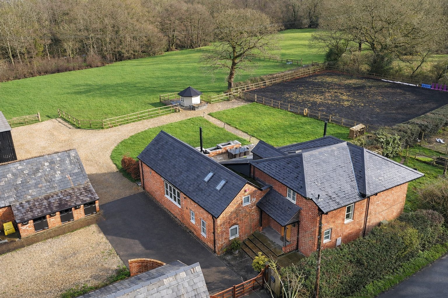 Farmhouse with outbuildings in Lymington